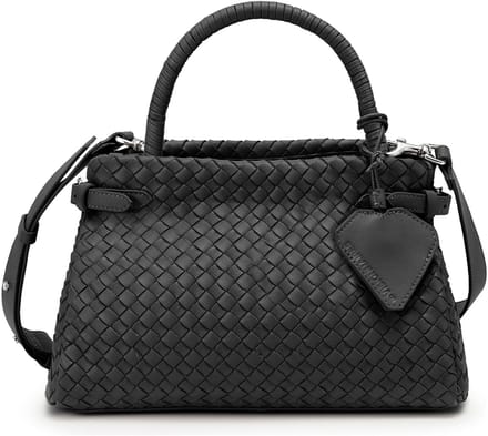 LES VISIONNAIRES Issac Weave Handtas Leder 31 cm - Dames - black