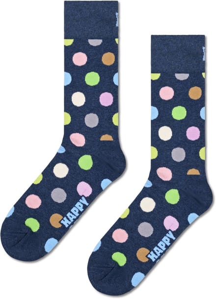 Happy Socks Big Dot Sock - unisex sokken - navy - Unisex - Maat: 41 - 46