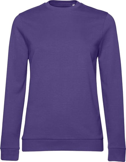 B&C Dames/dames Set-in Sweatshirt (Stralend paars)