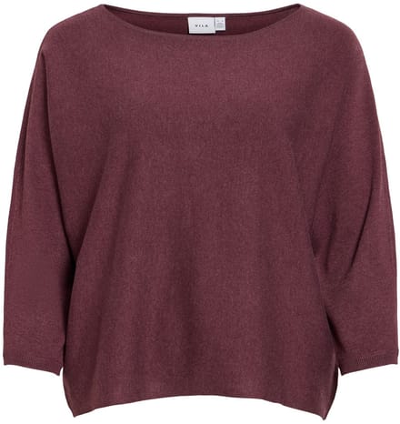 Vila Malu Boatneck Knit Trui Paars M Vrouw