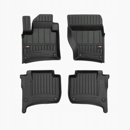 FROGUM PROLINE 3D Set - Rubberen Automatten + Kofferbakmat - Geschikt voor PORSCHE Cayenne II (2010-2017) - Zwart