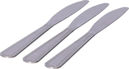 DID DInnermessen - 3x stuks - RVS - 22 cm - bestek messen - smeermessen