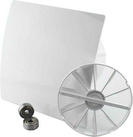 Stil Ventilator Badkamer met Terugslagklep en Verwisselbaar Paneel Ø 100 mm