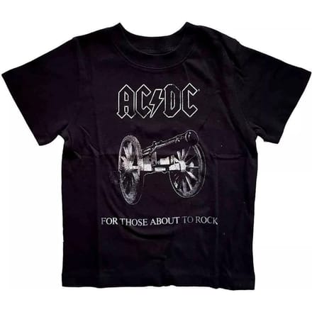 AC/DC Kinderen/Kinderen Over To Rock T-Shirt (Zwart)