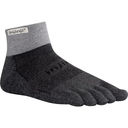 INJINJI | Trail Midweight Mini-Crew Granite (Maat - S) | Teensokken