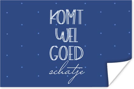 Poster Get well soon - Spreuken - Liefde - 60x40 cm