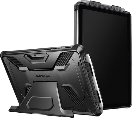 Supcase - Microsoft Surface Go 2/3 hoes - Sterke Heavy Duty Tablet Hoes - met Stand – Zwart
