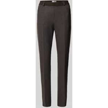 Slim fit broek van materiaalmix met viscose