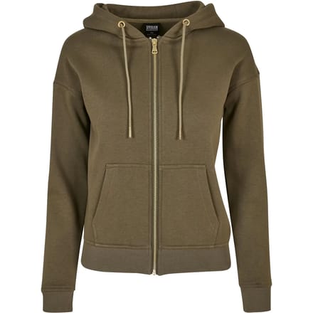 Urban Classics - Classic Vest met capuchon - XS - Olijfgroen