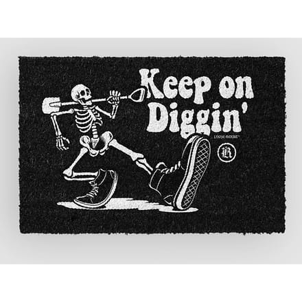 Loose Riders Keep On Diggin' Doormat zwart
