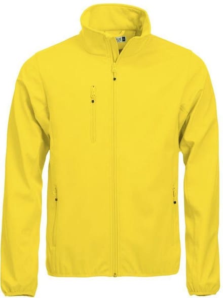 Clique Softshell jas Basic Heren - Lemon - Maat 3XL