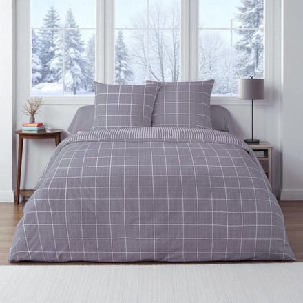 Dekbedovertrek Flanel - Winter - 240 x 220 cm - Lits-Jumeaux - Ehcon Jade