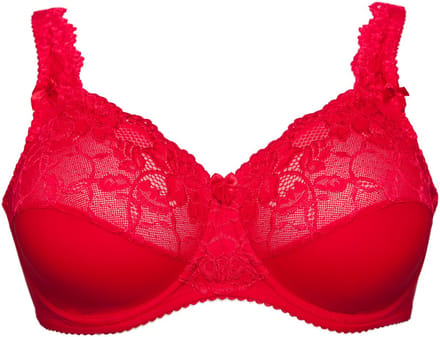 Plaisir Beate beugel BH rood 100I-grote maten met draagcomfort
