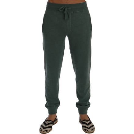 Dolce & Gabbana Groene Kasjmier Trainingsbroek