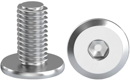 Lenskop Schroeven RVS M8 - 10 Stuks Hex Socket M8 x 12mm - Meubelmontage, Houtbewerking en DIY Projecten