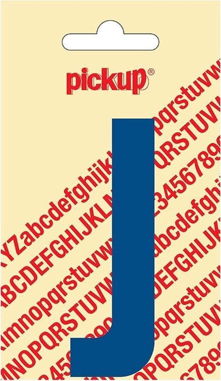Pickup plakletter Nobel 90 mm blauw J - 31052090J