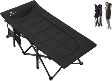 Luxe Opklapbaar Logeerbed en Campingbed - XL Formaat tot 204 kg