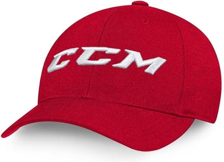 CCM - Team Flexfit Pet - Sportpet - Volwassenen - Rood - Elastische Pasvorm - Maat S/M