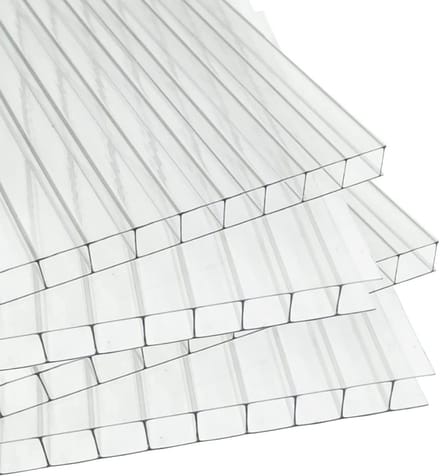 14 Stuks Polycarbonaat Platen voor Kassen en Broeikassen 4mm UV-Bestendig