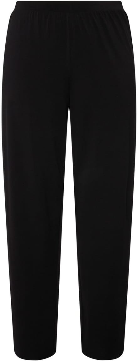 Ulla Popken - Dames - Jerseybroek elastische band - Zwart - Maat 62+