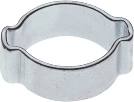 Collier de serrage à 2 oreilles 7 mm en acier inoxydable