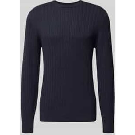 Gebreide pullover met ribboorden
