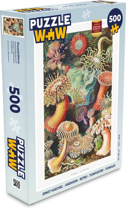 Puzzel Ernst Haeckel - Anemoon - Retro - Natuur - Planten - Zee - Legpuzzel - Puzzel 500 stukjes