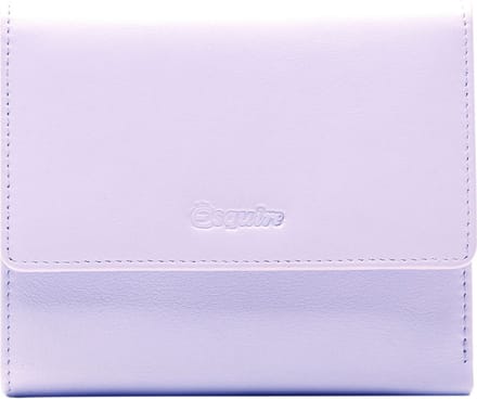 Esquire Leren Portemonnee Viktoria Flap Wallet Lilac Paars