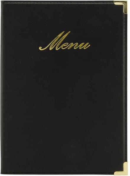 Securit® Menukaart | Menukaart map A5 Classic - zwart