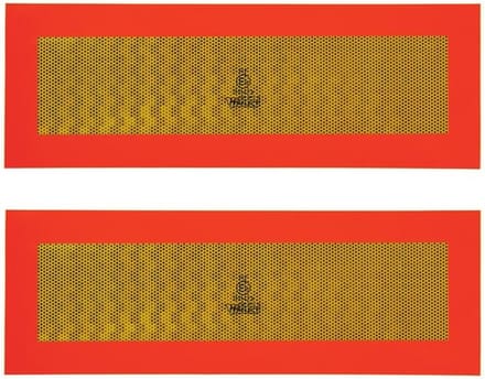 ProPlus Markeringsticker caravan - reflecterend geel - 56 x 20 cm - set van 2
