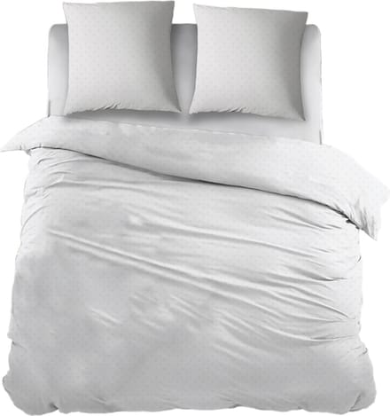 Snoozing Noisettes Dekbedovertrek - Extra breed - 260x200/220 cm - Wit