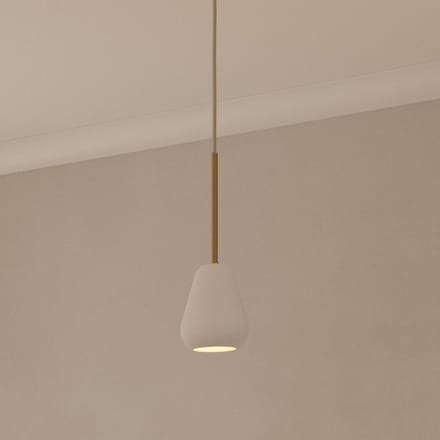 Nuura Aps Nuura hanglamp Anoli Spot, Ø 10 cm, wit/goud, metaal