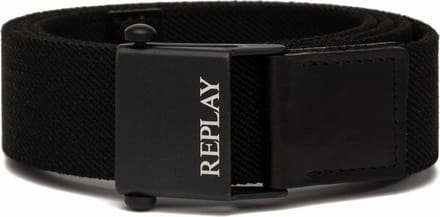 REPLAY Riem Belt W95 Black Zwart