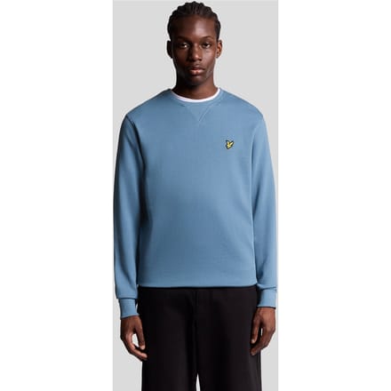 Lyle & Scott Sweat Crewneck Ocean Blauw - Maat S - Heren - Sweaters