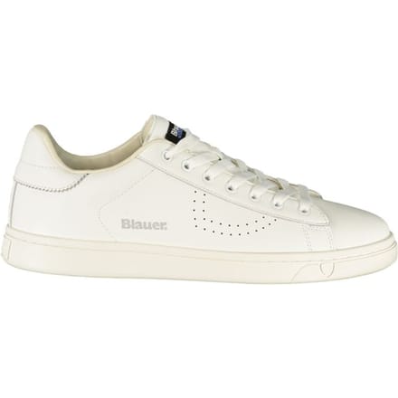 Blauer Witte Polyurethaan Heren Sneaker