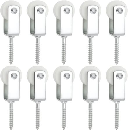 Dailygoods- Katrollen 25mm - Nylon Katrol - Takel - Opknoping - Droogrek - Compact ontwerp 38x6mm - Waslijnkatrollen