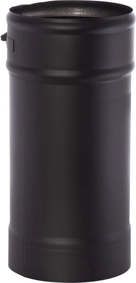 Kachelpijp 500mm Ø150 1mm zwart.