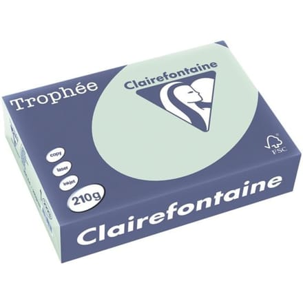 Clairefontaine Trophée Pastel - Gekleurd Papier - A4 - 250 - Groen