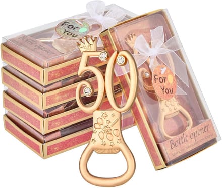 36 Gouden Kroon Flesopeners als Feestaccessoire en Cadeau