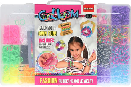 Loom Opbergbox creatief speelgoed 5000dlg kleurrijke loombandjes.