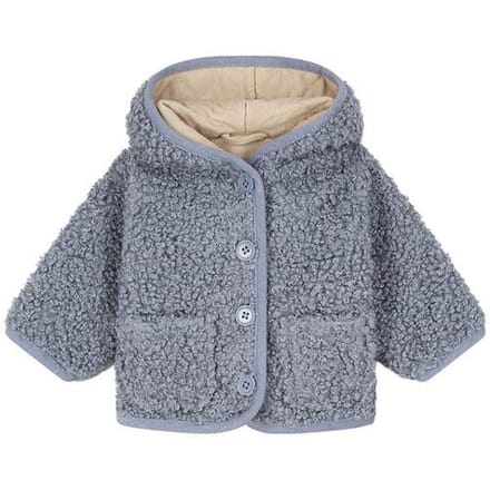 Prénatal baby jas Soft Blue Grey 80 heren