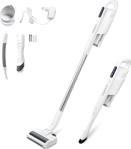 Aigostar Rocket 33YAS - Steelstofzuiger draadloos - Handstofzuiger- Kruimelzuiger - Wit