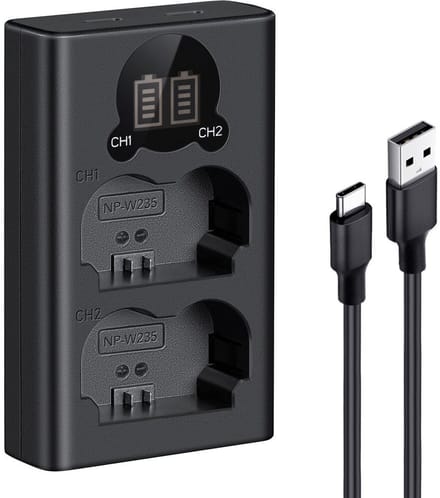 K&F Concept Dubbele batterijlader Fujifilm NP-FW235