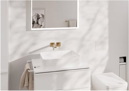 hansgrohe Tecturis E Eéngreeps - Inbouw Wastafelkraan - voor wandmontage - 22,5 cm uitloop - Brushed Bronze