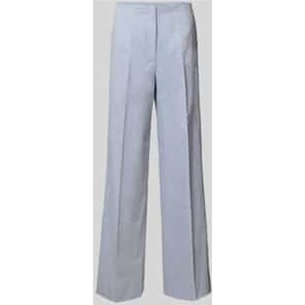 Straight leg stoffen broek met persplooien