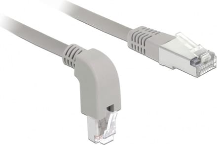 Delock 85874 RJ45 Netwerkkabel, patchkabel CAT 6A S/FTP 1.00 m Grijs Afgeschermd 1 stuk(s)
