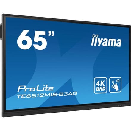 iiyama TE6512MIS-B3AG beeldscherm kiosksysteem 165,1 cm (65") LCD wifi 400 cd/m² 4K Ultra HD Zwart Touchscreen Android 11 24/7