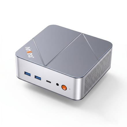Ninkear M8 Mini PC - AMD Ryzen 7 8745HS - Mini Desktop Computer met Dual 2.5G LAN - Compact en Krachtig - Windows & Ubuntu - Grijs