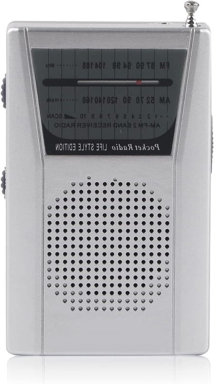 Draagbare Radio - Zaktransistor - Nieuws Luisteren - Ingebouwde Luidspreker - Compact Formaat - Zwart