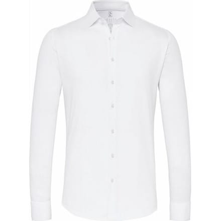 Desoto Overhemd Kent Piqué Optics Jersey Wit / male